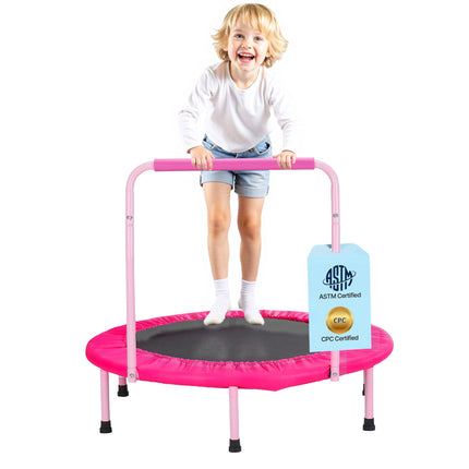 Kids Trampoline 36 Inch, Foldable Rebounder With Handle