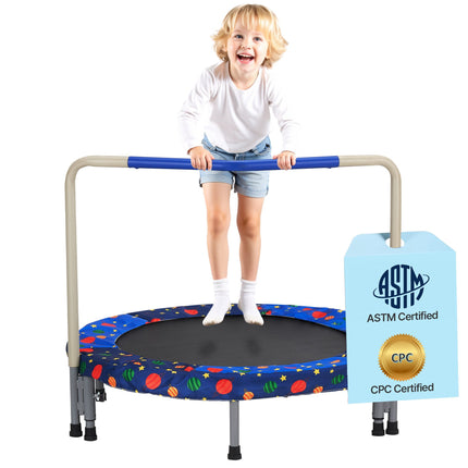 Kids Trampoline 36 Inch, Foldable With Handle, 220 lb