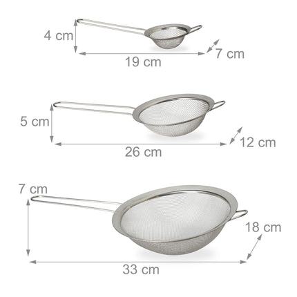 Kitchen Sieve Set of 3