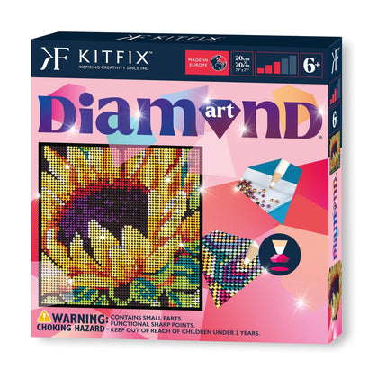 „Kitfix“ „pasidaryk pats“ rinkinys deimantų meno kūriniams, saulėgrąžoms