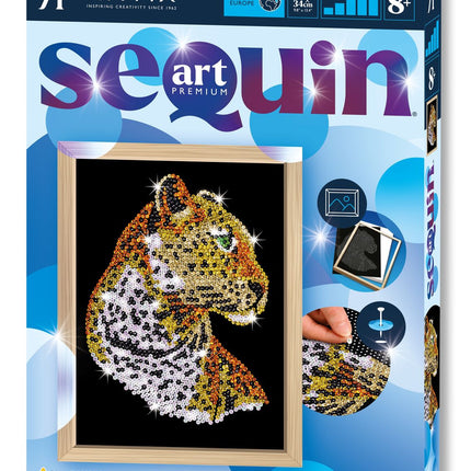 „Kitfix“ „pasidaryk pats“ rinkinys su blizgučiais, mėlynas, aukščiausios kokybės leopardas
