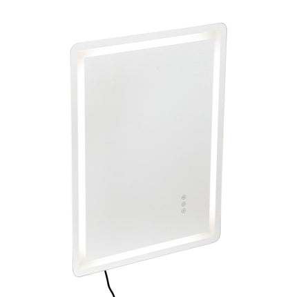LED Bathroom Mirror 60x80 cm, Frontlit Backlit, Anti-Fog