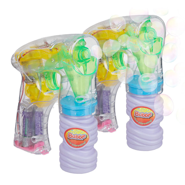 LED burbulų pistoletas - 2 vnt. rinkinys
