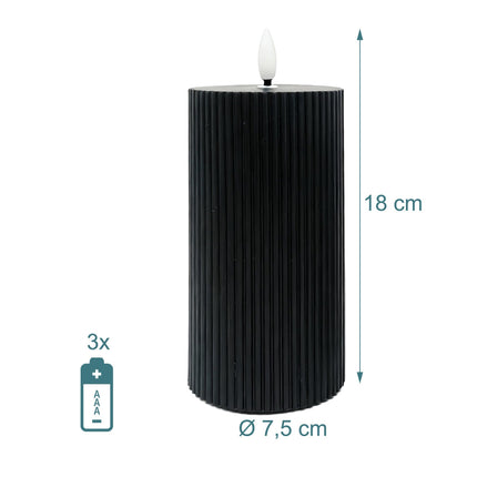 LED žvakučių rinkinys, 4 vnt., tikras vaškas, 18 cm
