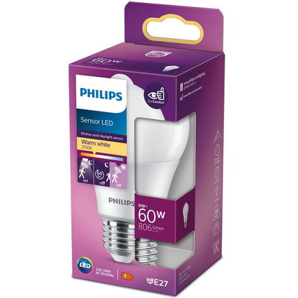 LED E27 Normal 60W Motion sensor 806lm