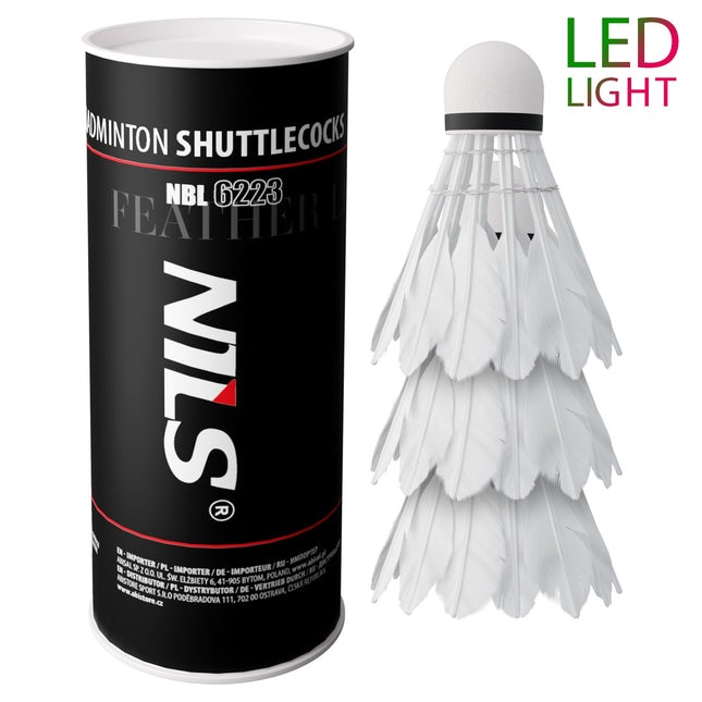 LED plunksniniai plunksniniai kamuoliukai, 3 vnt.