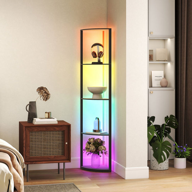 LED toršeras su lentynomis, RGB, nuotolinio valdymo pultas