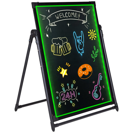 LED Message Writing Board 81x61 cm, Erasable, Remote Control