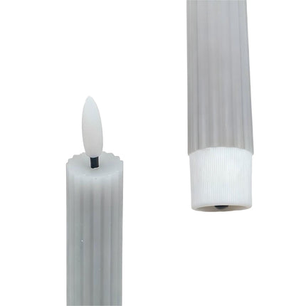 LED vaškinės žvakės, 4 vnt. rinkinys, mirganti liepsna
