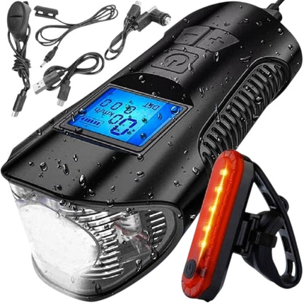 LED dviračio žibintas su skaitikliu 23680