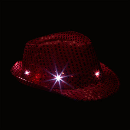 LED kepurė su blizgučiais