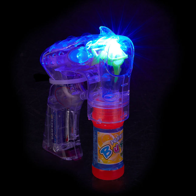 LED muilo burbulų pistoletas