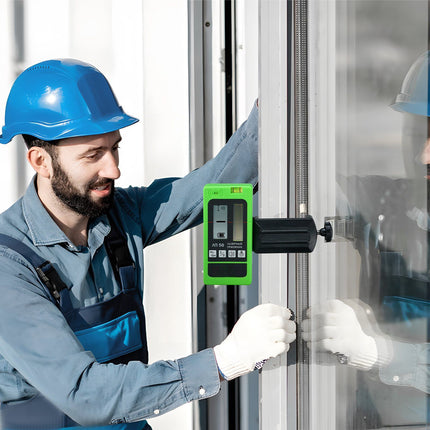 Laser Receiver Detector, 197 ft Range, Dual LCD, Clamp
