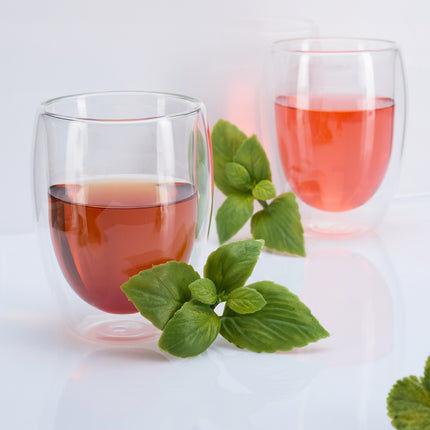 Latte Macchiato dvigubos sienelės stiklinės, 350 ml