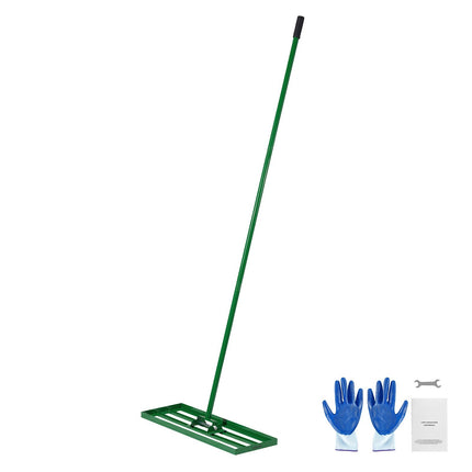 Lawn Leveling Rake, 30x10 in Plate, 78 in Handle