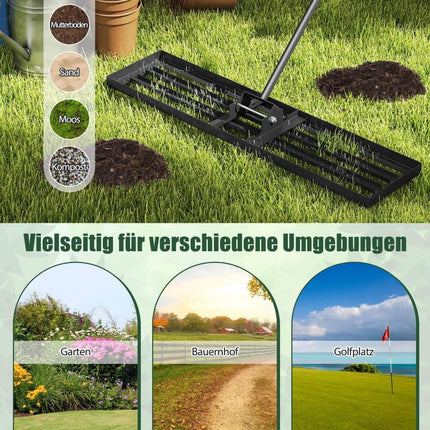 Vejos lyginimo grėblys su ergonomiška rankena, 106 x 25 cm