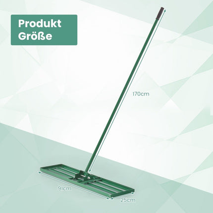 Vejos lyginimo grėblys su ergonomiška rankena, 91x25 cm