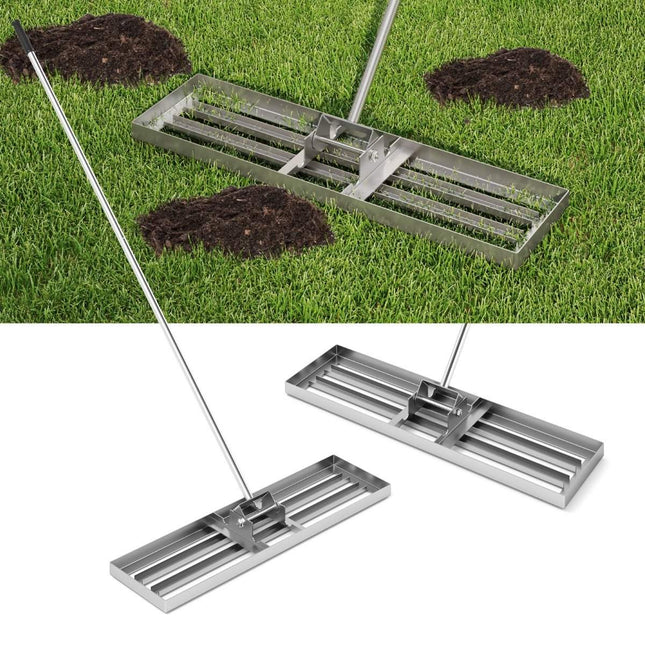 Vejos lyginimo grėblys su ergonomiška rankena, metalinis, 91x25 cm