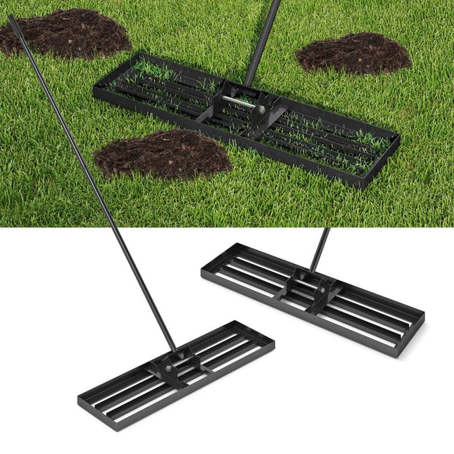 Vejos lyginimo grėblys su ergonomiška rankena, metalinis, 91x25 cm