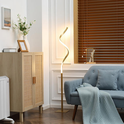 LED toršeras 10W spiralinis, kojinis jungiklis, atsparus vandeniui, šiltai balta šviesa, 20.5X20.5X147Cm