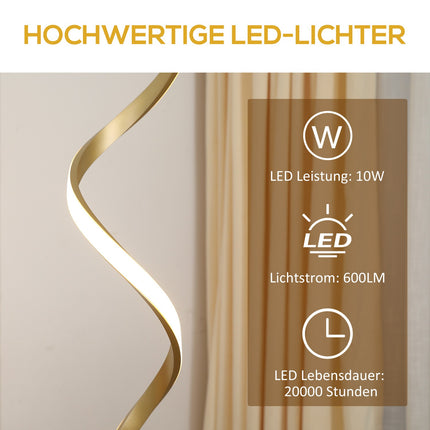 LED toršeras 10W spiralinis, kojinis jungiklis, atsparus vandeniui, šiltai balta šviesa, 20.5X20.5X147Cm