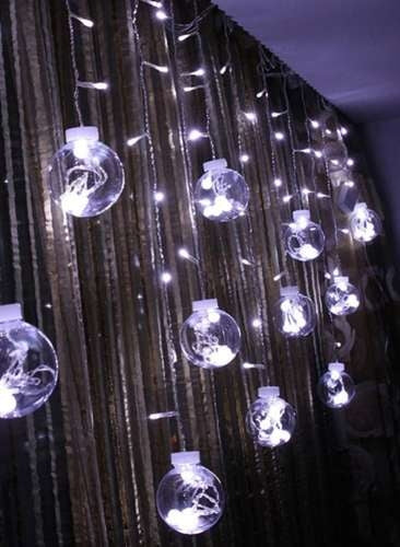 Šviesos užuolaida 108LED - šaltai balta 31V KŚ11347