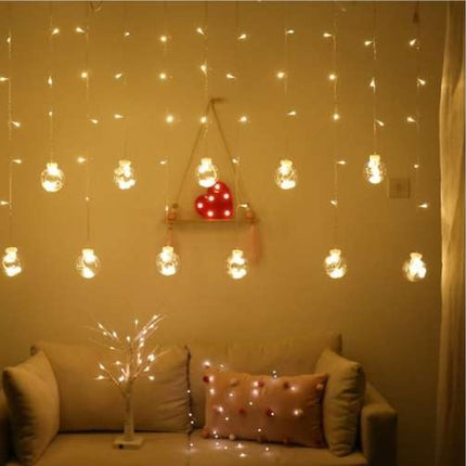 Šviesos užuolaida 108LED - šiltai balta 31V KŚ11346