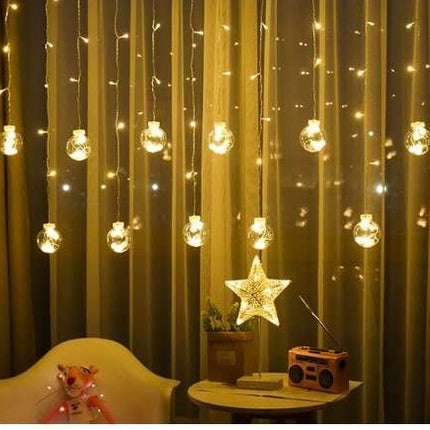 Šviesos užuolaida 108LED - šiltai balta 31V KŚ11346