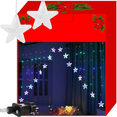 Šviesos užuolaida 136LED - daugiaspalvė 31V KŚ11336