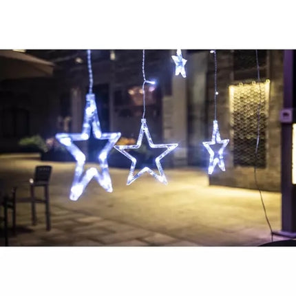 Šviesos užuolaida 138 LED USB - šaltai balta KŚ19752