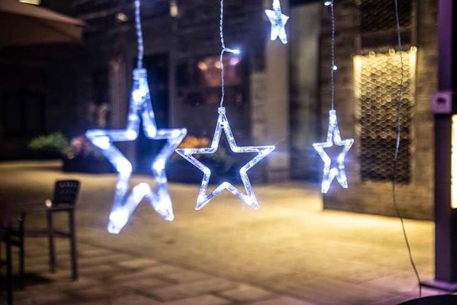 Šviesos užuolaida 138LED - šaltai balta 31V KŚ11318