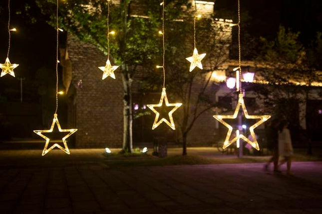 Šviesos užuolaida 138LED - šiltai balta 31V KŚ11317