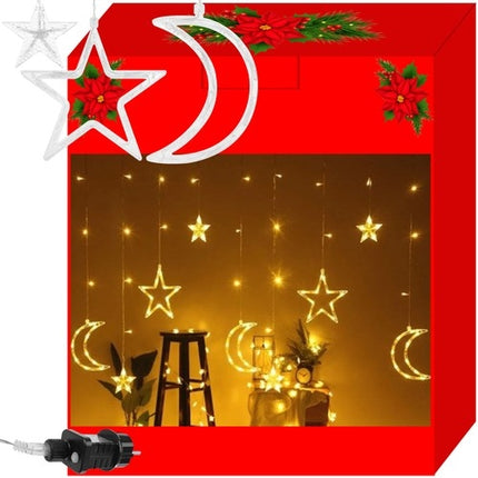 Šviesos užuolaida 138LED - šiltai balta 31V KŚ11329
