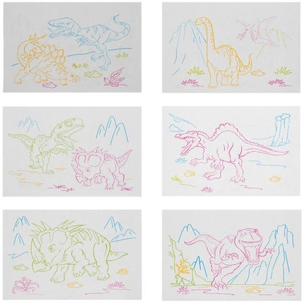 Šviesos piešimo lenta - dinozaurai