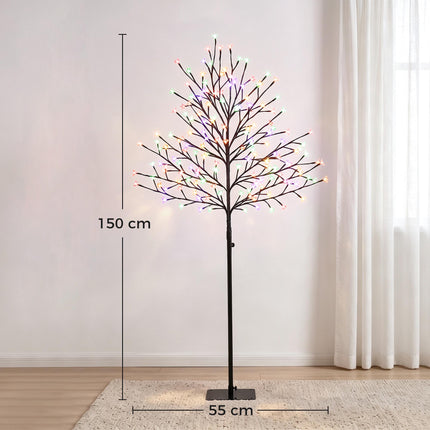 Lighted Cherry Blossom Tree 150 cm with 160 LEDs, 20 Bendable Branches, IP44