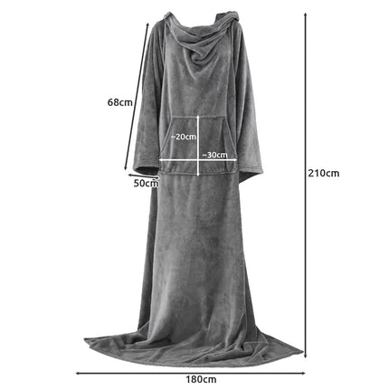 Light gray sweatshirt and bathrobe Ruhhy 22649