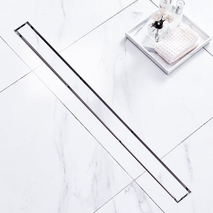 Linear Shower Drain 914mm Offset, Tile Insert, 304 SS