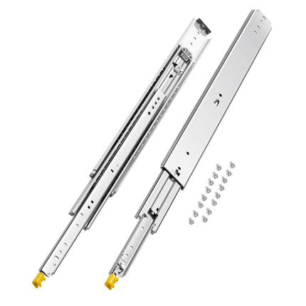 Locking Drawer Slides, 29 In Full Extension, 500 Lb Pair
