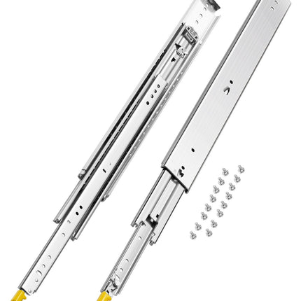 Locking Drawer Slides, 29 In Full Extension, 500 Lb Pair