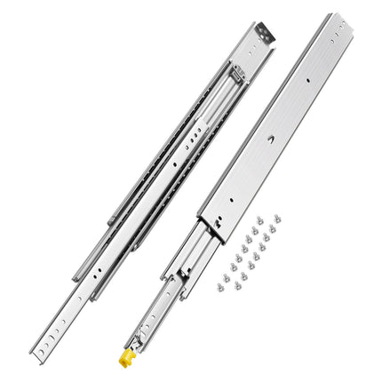 Locking Drawer Slides, 31 in Full Extension, 500 lb
