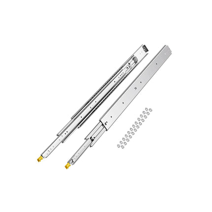 Locking Full-Extension Drawer Slides, 40 in, 500 lb Pair