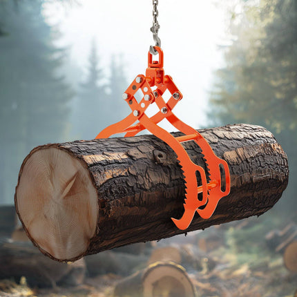 Log Lifting Tongs, 28 In 4-Claw, 2650 Lb Swivel