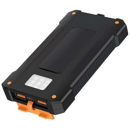 LogiLink saulės energija varoma išorinė baterija, 10 000 mAh, 20 W, IP64