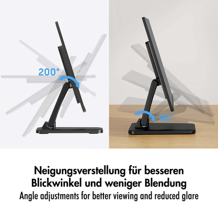 LogiLink jutiklinio ekrano stovas 17–27 colių ekranams, iki 6,5 kg, juodas