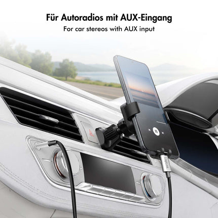 LogiLink USB-C į 3,5 mm jungtį jungiantis garso kabelis su DAC, 1 m, juodas