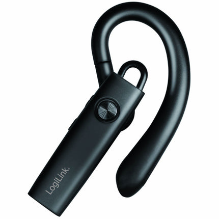LogiLink belaidės monofoninės Bluetooth ausinės su nuimamu mikrofonu, juodos
