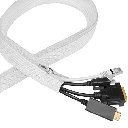 LogiLink Zip kabelio mova 50 mm x 5 m dideliems ryšuliams, balta, pinta