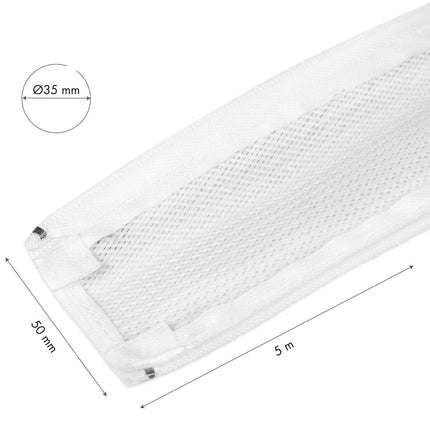 LogiLink Zip kabelio mova 50 mm x 5 m dideliems ryšuliams, balta, pinta