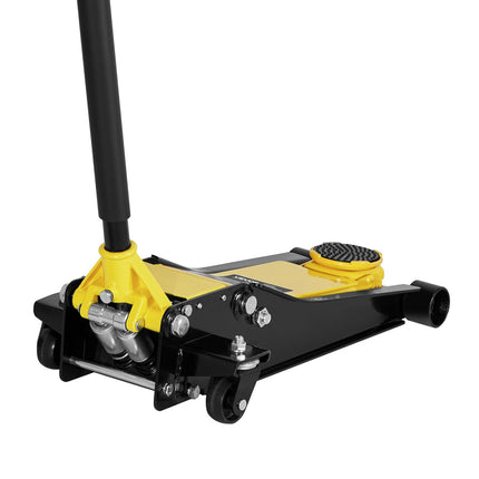 Low Profile Floor Jack, 2 Ton Steel Dual-Piston, 75–505 mm