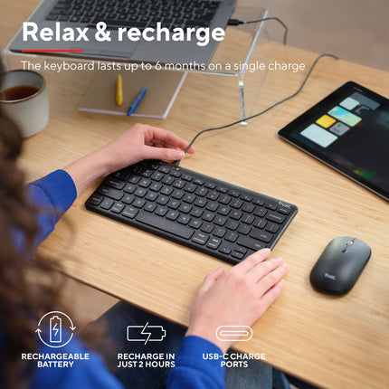Lyra Compact wireless keyboard Nordic layout
